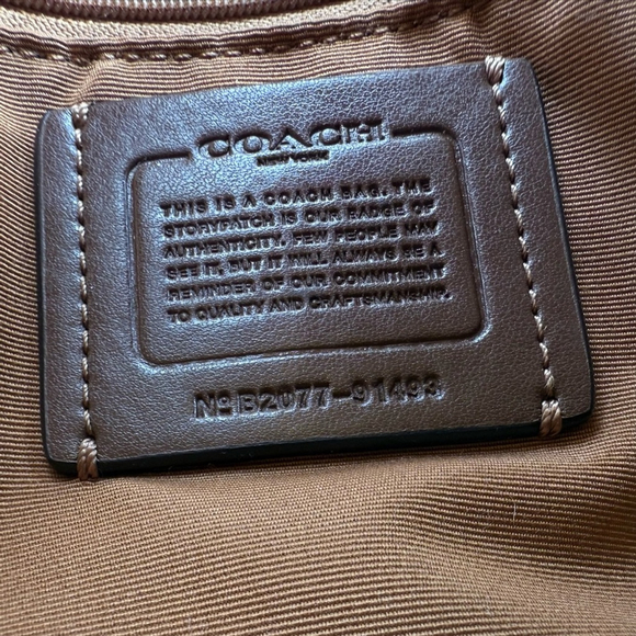 NEW Coach Lillie Carryall Satchel in Chalk Crossgrain Leather New with tags - Picture 16 of 16